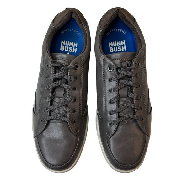 NUNN BUSH Gray Aspire Lace Up Oxford Sneaker Size 8.5 - Picture 1 of 16
